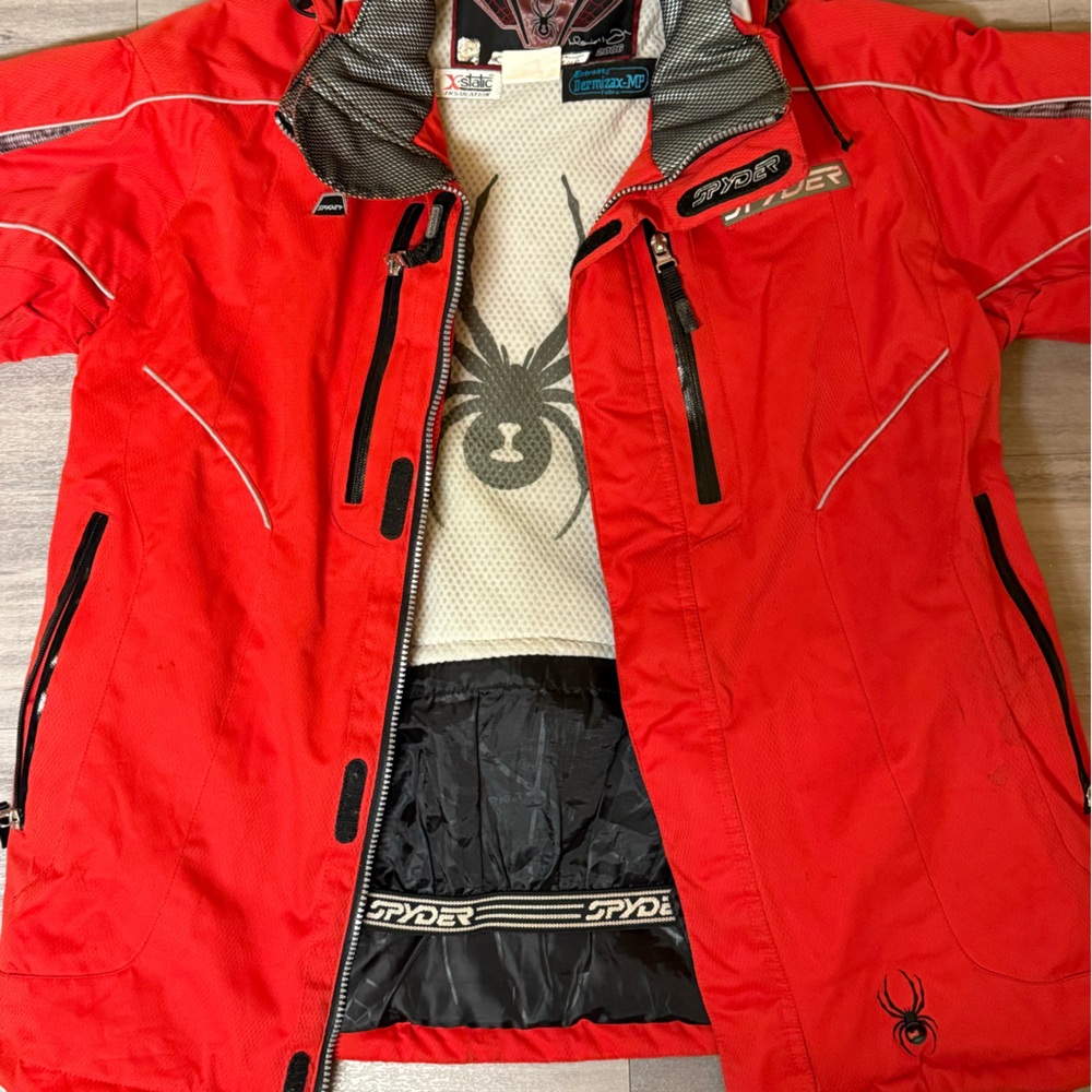 Spyder Limited Ed. 2006.0625 Signature Series Red Ski Jacket SZ M Vintage - Picture 7 of 16